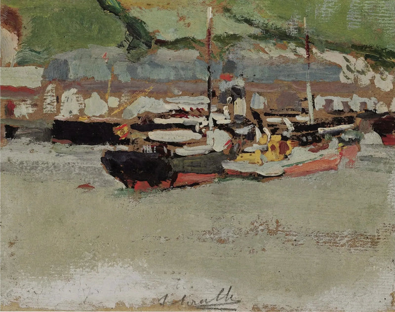 Bir Limanda Botlar - Joaquín Sorolla