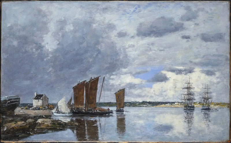 Kerhor'da Balıkçı Botları - Eugène Boudin