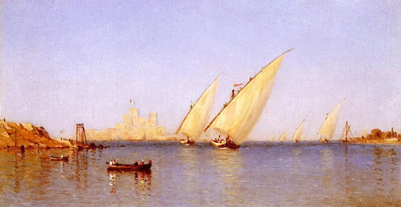 Brindisi Limanı'na Giren Balıkçı Tekneleri - Sanford Robinson Gifford