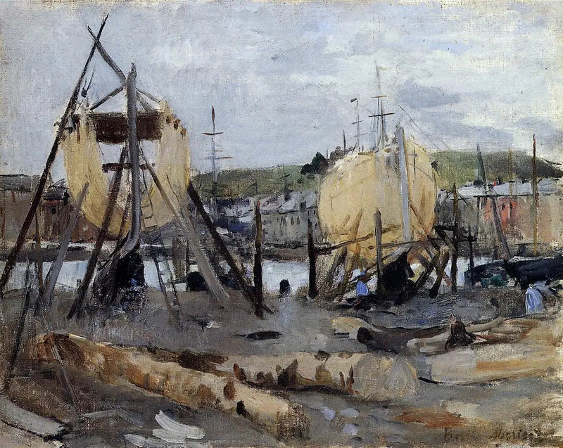 İnşaat Halindeki Botlar - Berthe Morisot