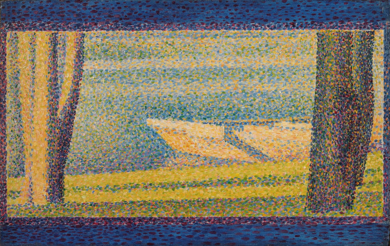 Bağlanmış Botlar ve Ağaçlar - Georges Seurat