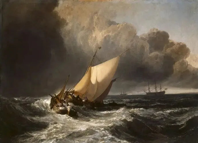 Fırtınadaki Hollanda Botları - J. M. W. Turner