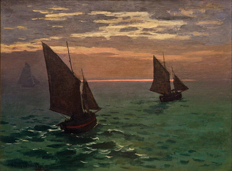 Deniz balıkçı tekneleri W126 - Claude Monet