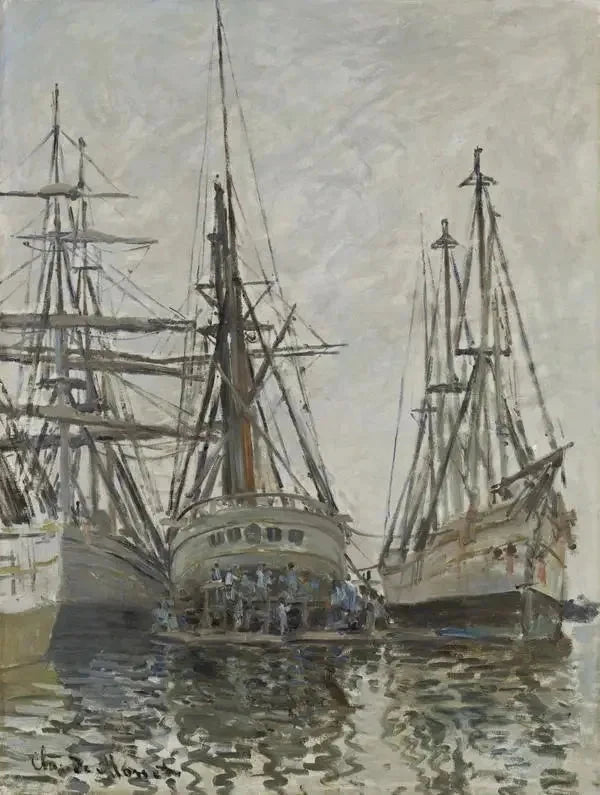 W260 limanındaki tekneler - Claude Monet