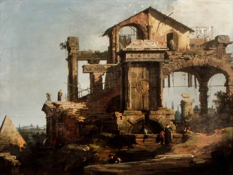 Harabe bina, Roma - Canaletto