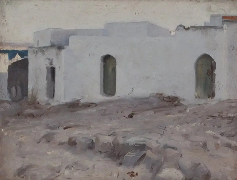 Bulutlu havada Mağribi binaları - John Singer Sargent