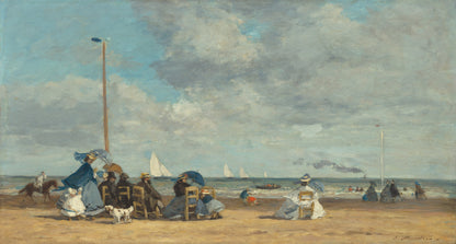 🌊 Trouville Plajı – Eugène Boudin (1860'lar)