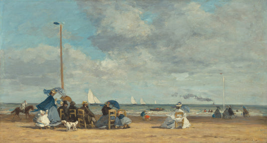 🌊 Trouville Plajı – Eugène Boudin (1860'lar)