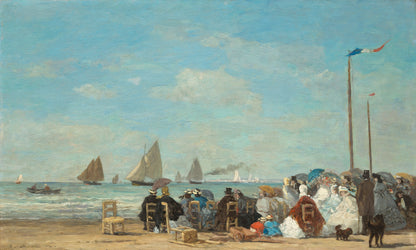 🏖️ Trouville'de Plaj Sahnesi – Eugène Boudin (1863)