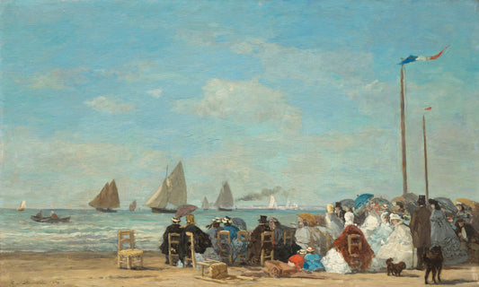 🏖️ Trouville'de Plaj Sahnesi – Eugène Boudin (1863)