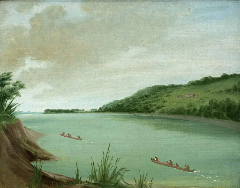 Belle Vue, Major Dougherty'nin Hint Ajansı, Saint-Louis'in 870 mil üzerinde - George Catlin