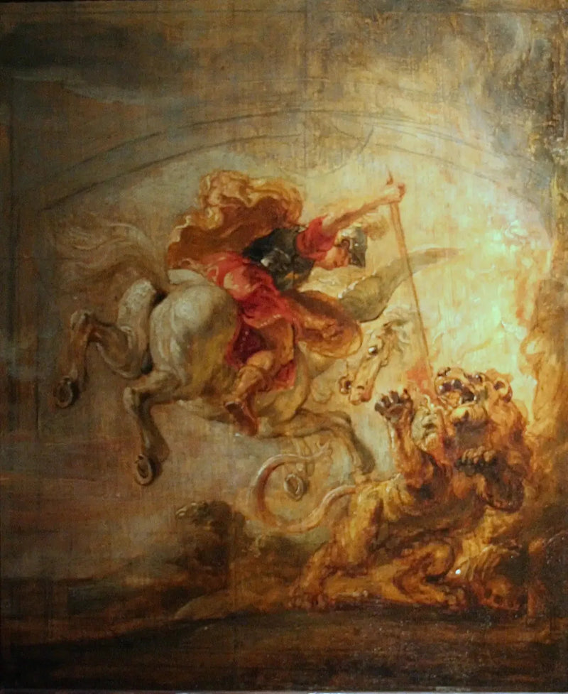 Bellérophon Chimera'yı Yıkarken - Peter Paul Rubens