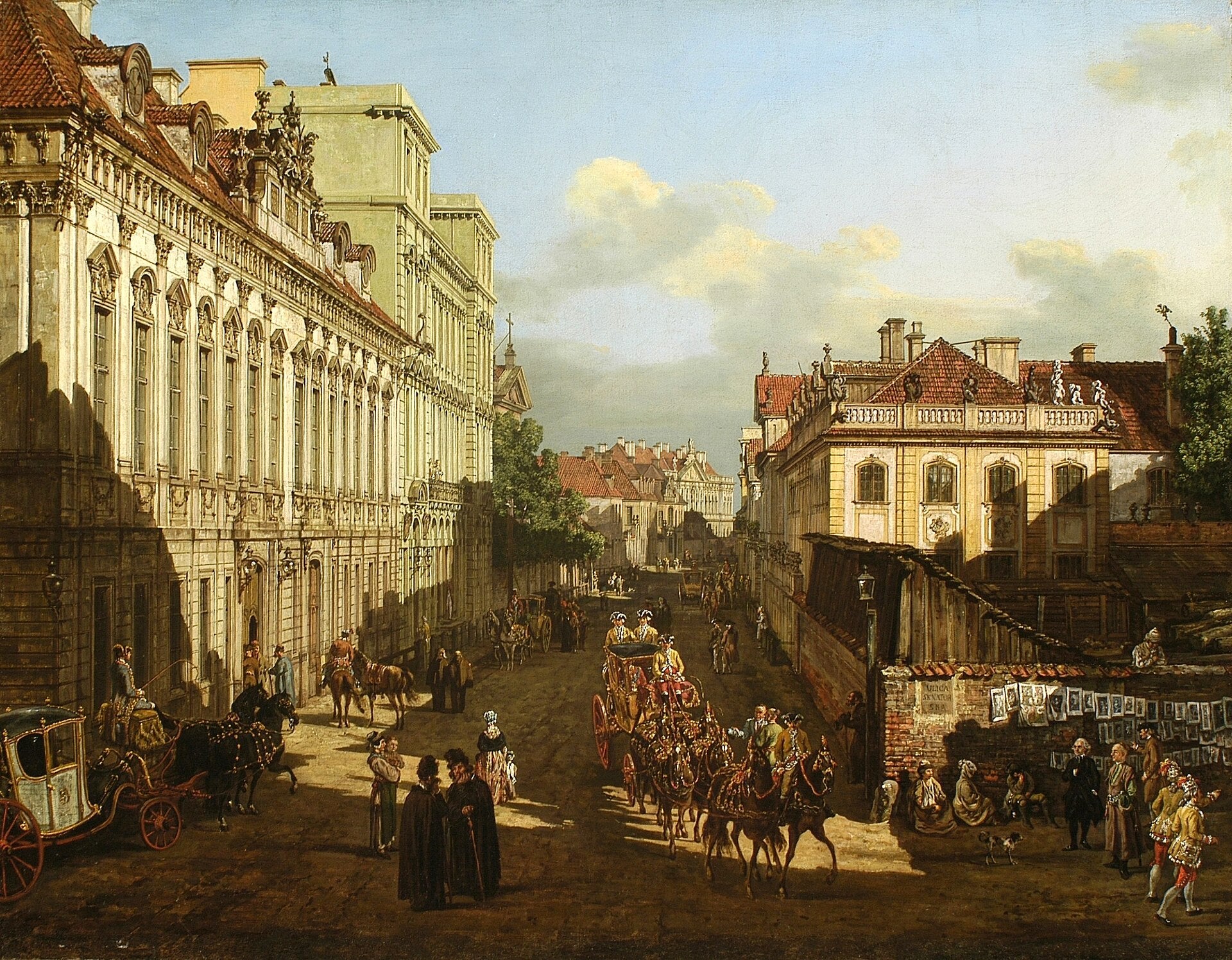Rue Miodowa à Varsovie - Bernardo Bellotto