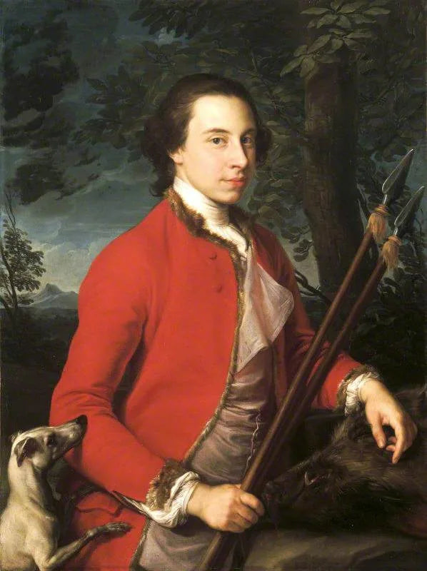 Benjamin Lethieullier MP (1728/9-1797), iki domuz mızrağıyla - Pompeo Batoni