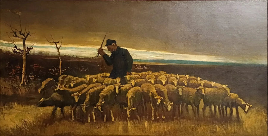 Koyun sürüsüyle çoban - Vincent van Gogh