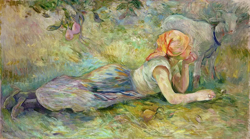 Yatarak Oturan Çoban - Berthe Morisot