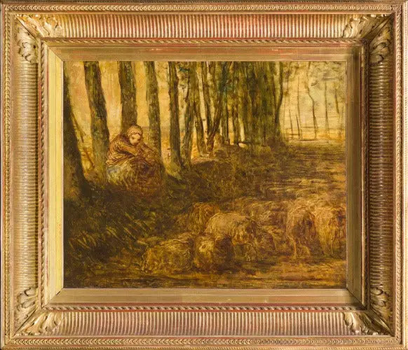 Bergère ve Koyun Sürüsü - Jean-François Millet