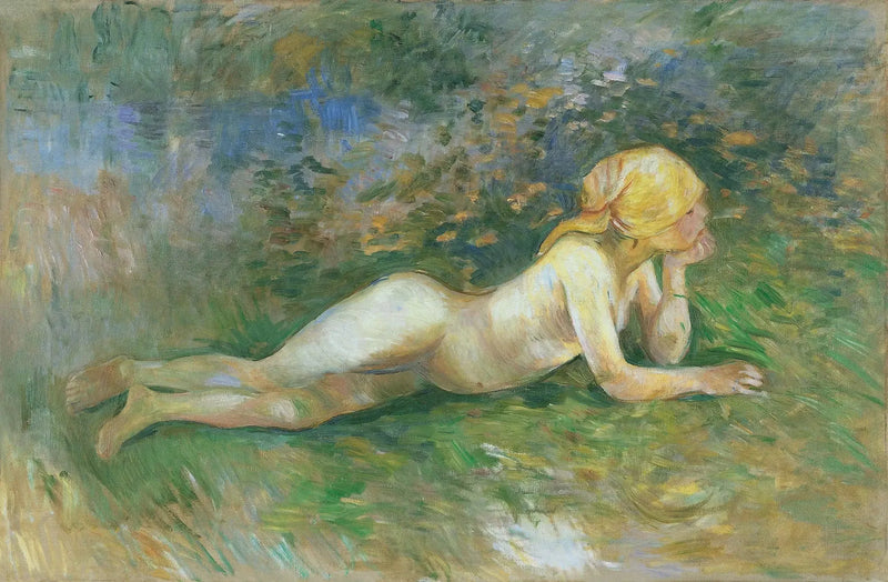 Yatan çıplak çoban - Berthe Morisot