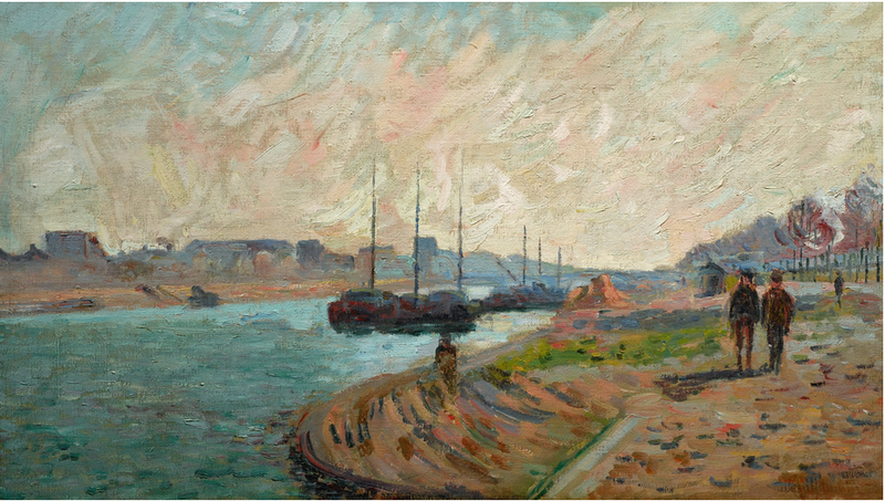 Paris'teki Seine Köprüsü - Armand Guillaumin