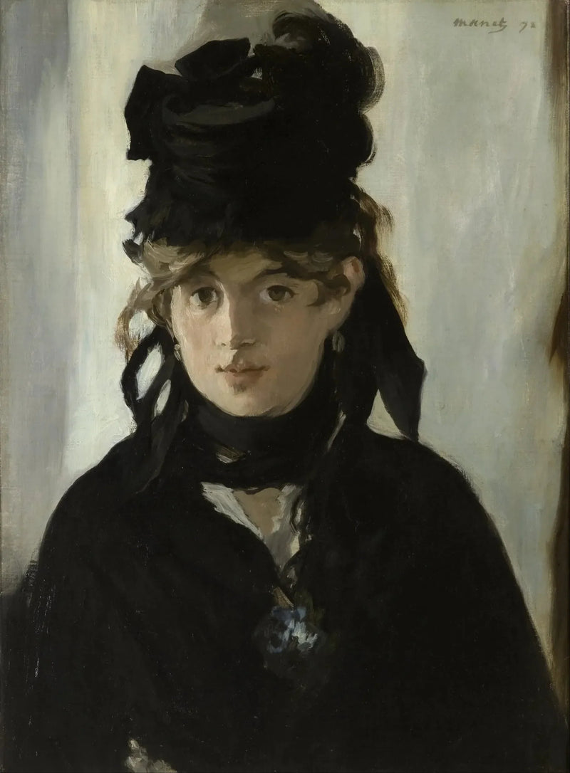 Morisot'un Menekşe Buketi - Édouard Manet