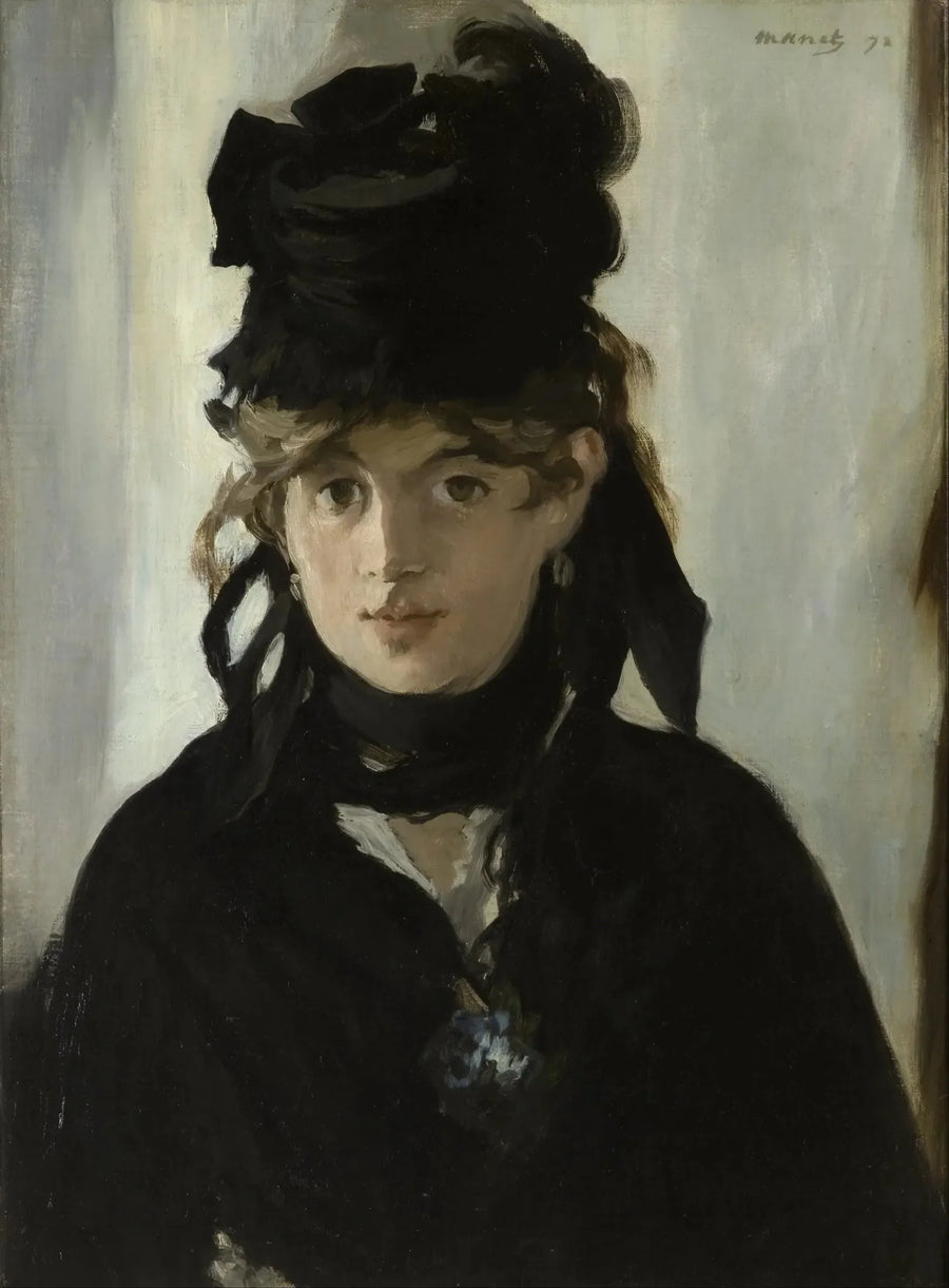 Morisot'un Menekşe Buketi - Édouard Manet