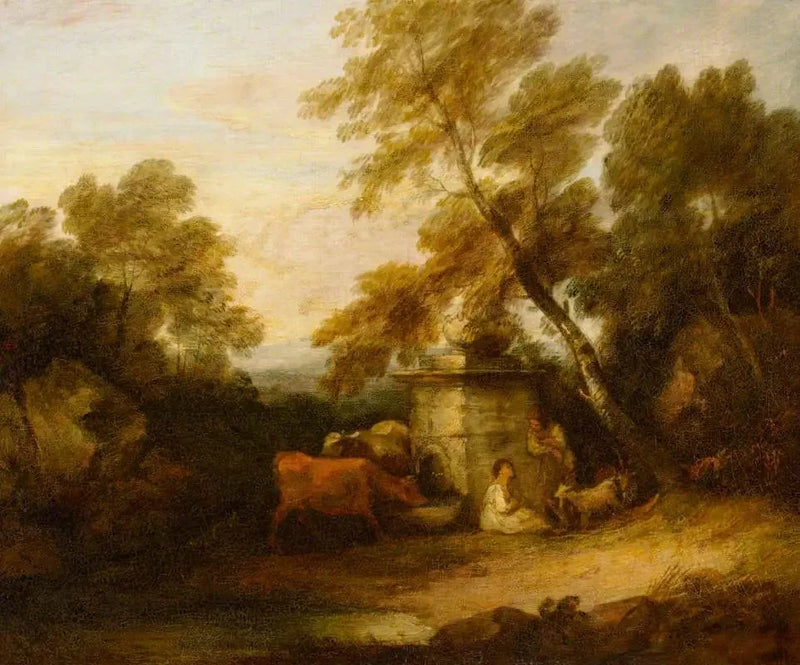 Hayvanlar Bir Pınarda - Thomas Gainsborough