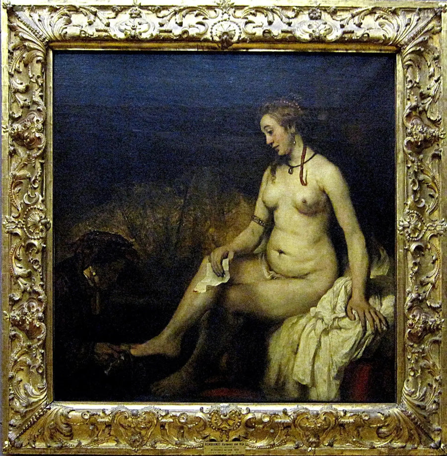 Davut'un Mektubunu Okuyan Bethsabée'nin Banyosu - Rembrandt