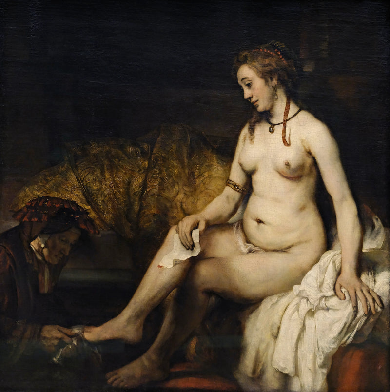 Davut'un Mektubunu Okuyan Bethsabée'nin Banyosu - Rembrandt