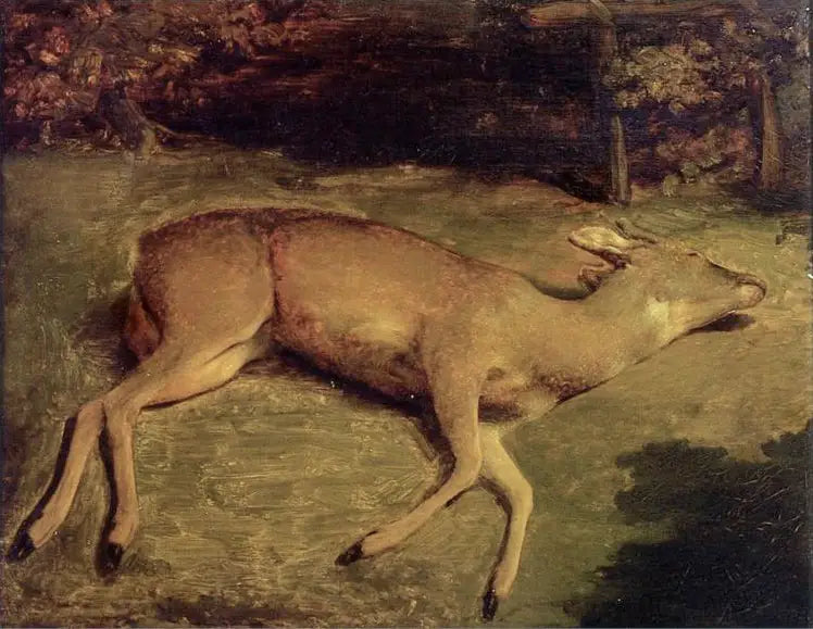Ölü Geyik - Gustave Courbet
