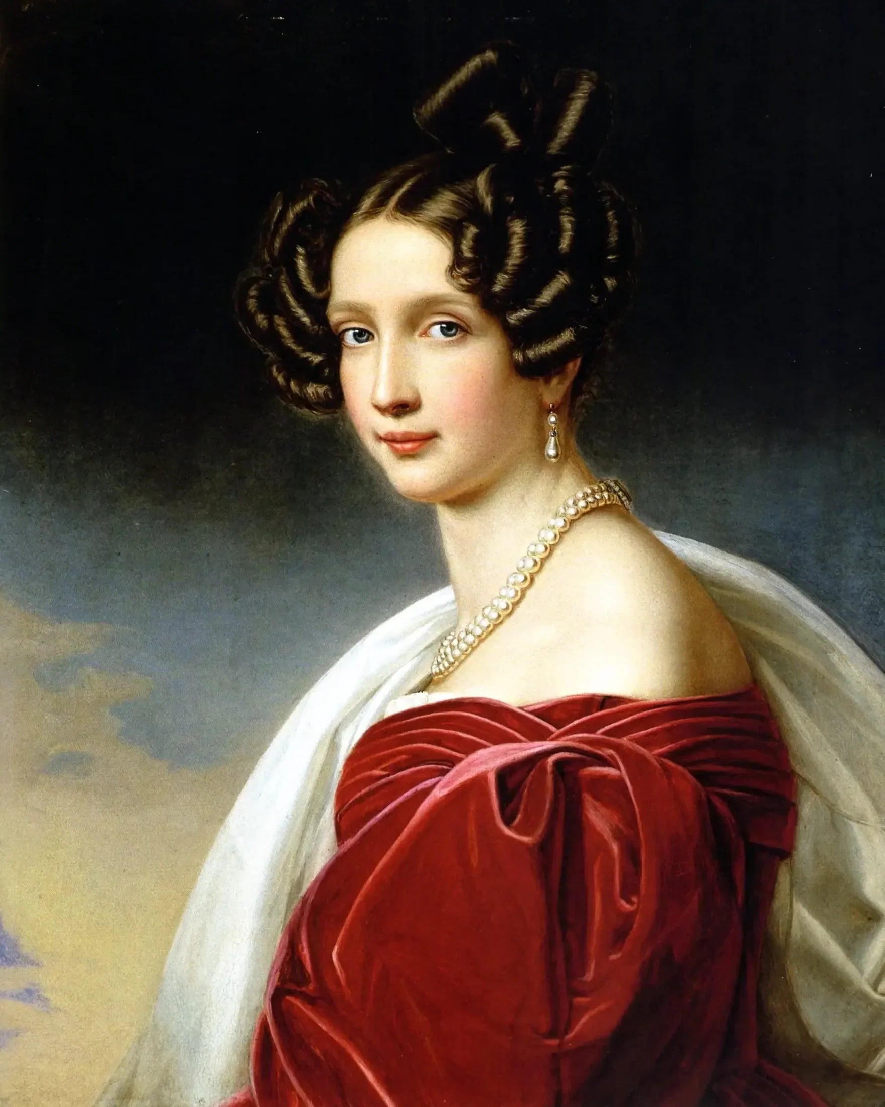 Bildnis der Sophie Prinzessin von Bayern - Joseph Karl Stieler image 1 copie peinte à la main à l’huile