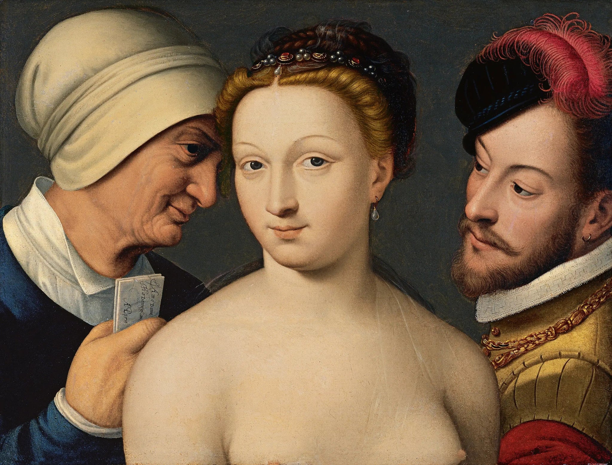 Billet doux - François Clouet image 1 tableau peint à l’huile sur toile