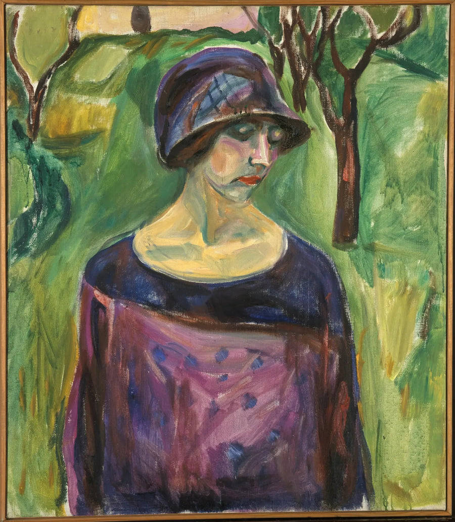 Birgit Prestoe bahçede - Edvard Munch