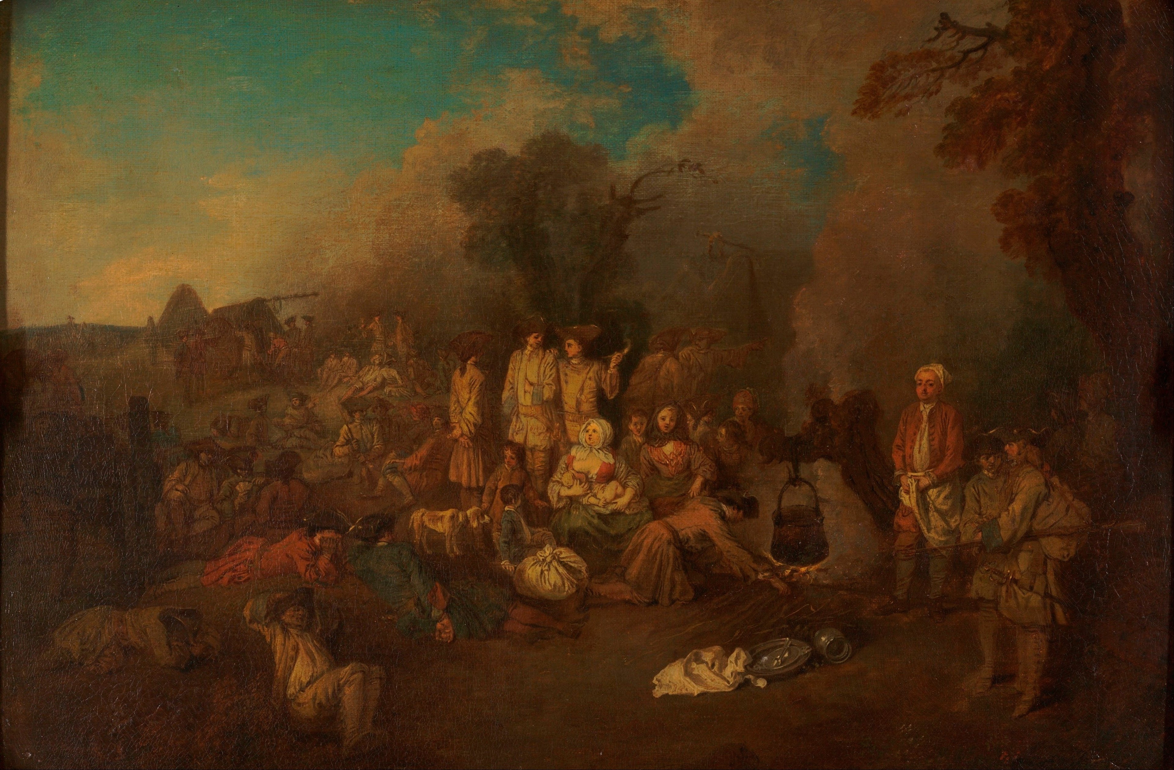 Bivouac - Antoine Watteau