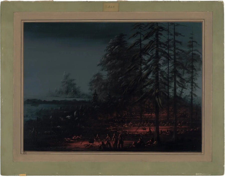 Sioux savaş grubunun çadırı - George Catlin