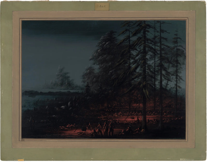 Sioux savaş grubunun çadırı - George Catlin