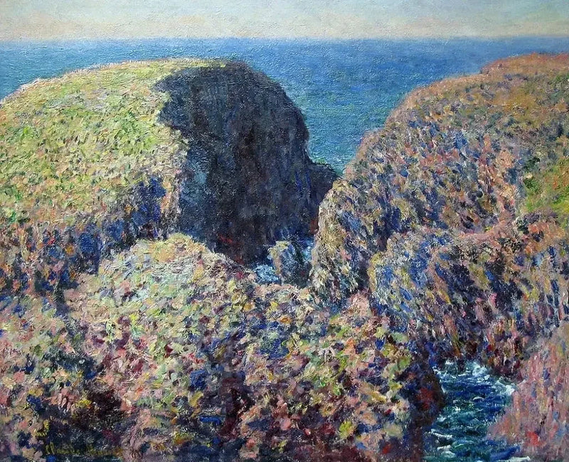 Kayalar bloğu, Belle-Île W1097 - Claude Monet