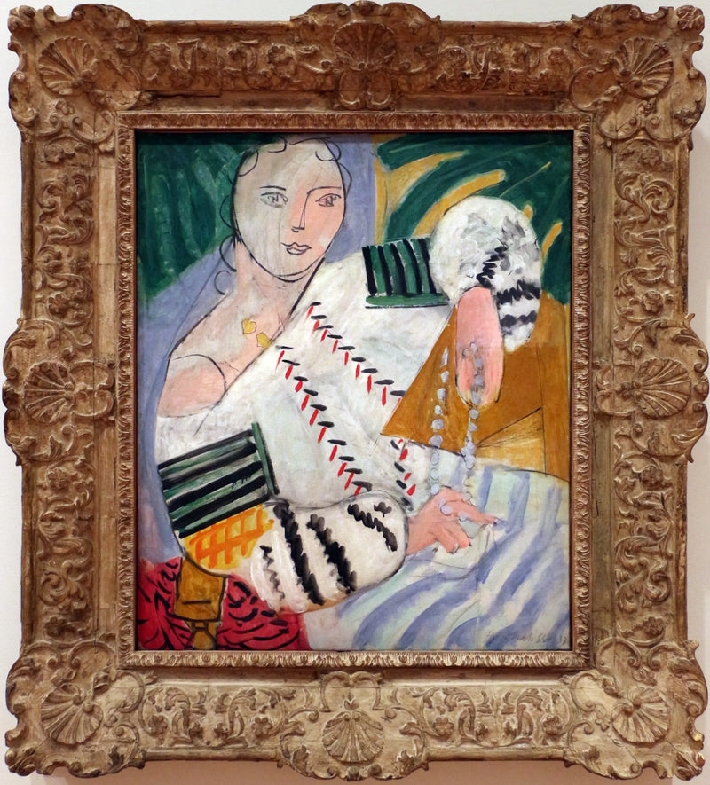 Yeşil kollu Rumen bluzu - Henri Matisse