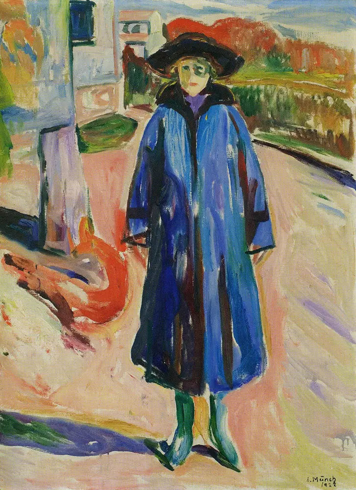 Güneşli mavi ceket - Edvard Munch
