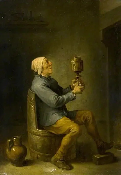 Boer Sandalyede Tonneau - David Teniers genç