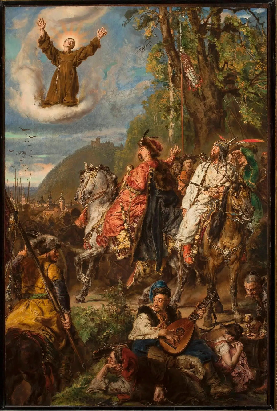 Bohdan Khmelnitski Tugay Bey ile Lvov yakınlarında. - Jan Matejko