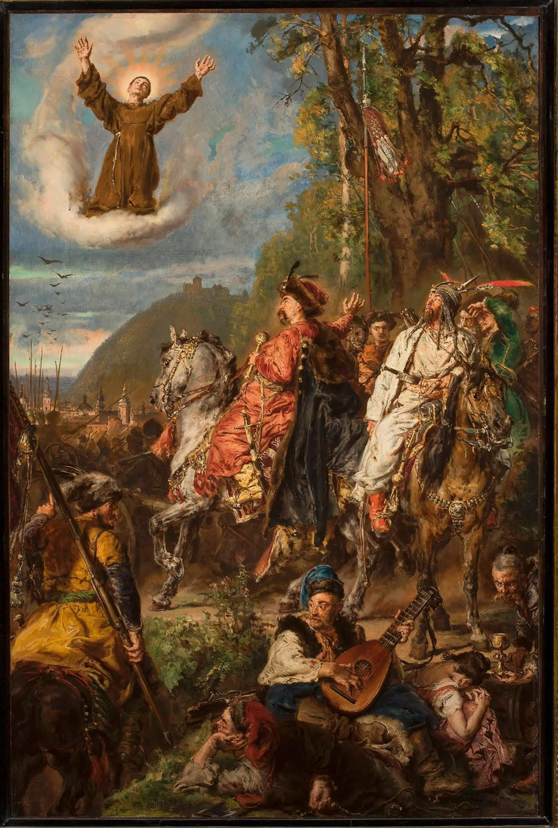 Bohdan Khmelnitski Tugay Bey ile Lvov yakınlarında. - Jan Matejko