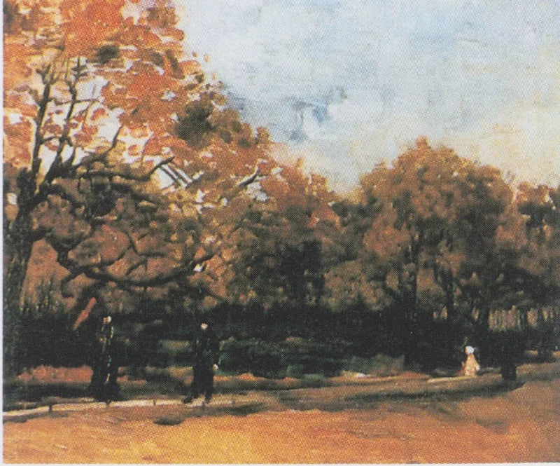 Boulogne Ormanı Geçen İnsanlarla - Vincent van Gogh