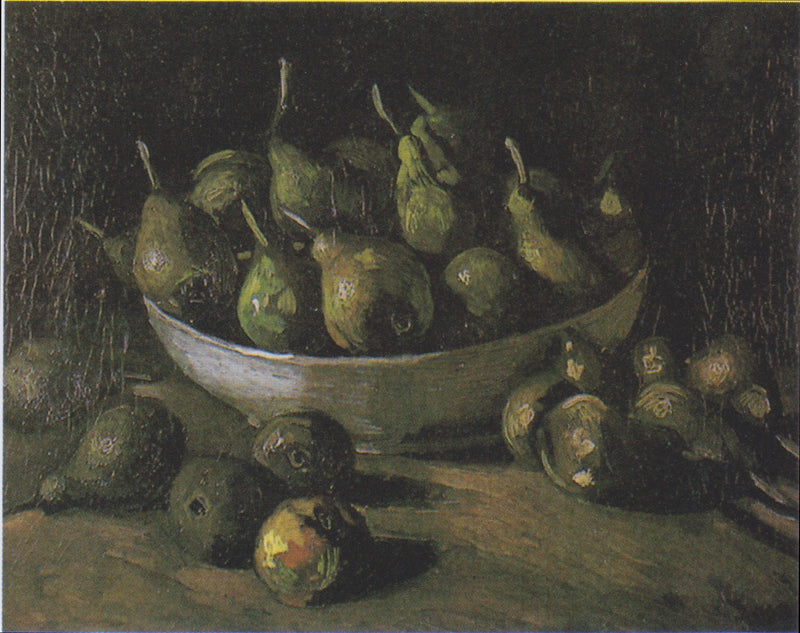 Taş kase ve armutlu natürmort - Vincent van Gogh