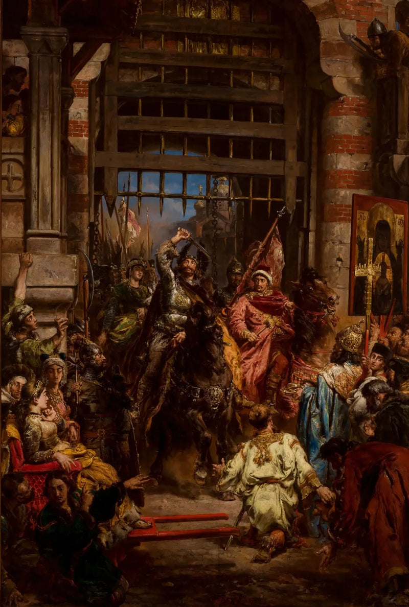 Boleslas le Brave ile Sviatopolk, Kiev Altın Kapı'da - Jan Matejko