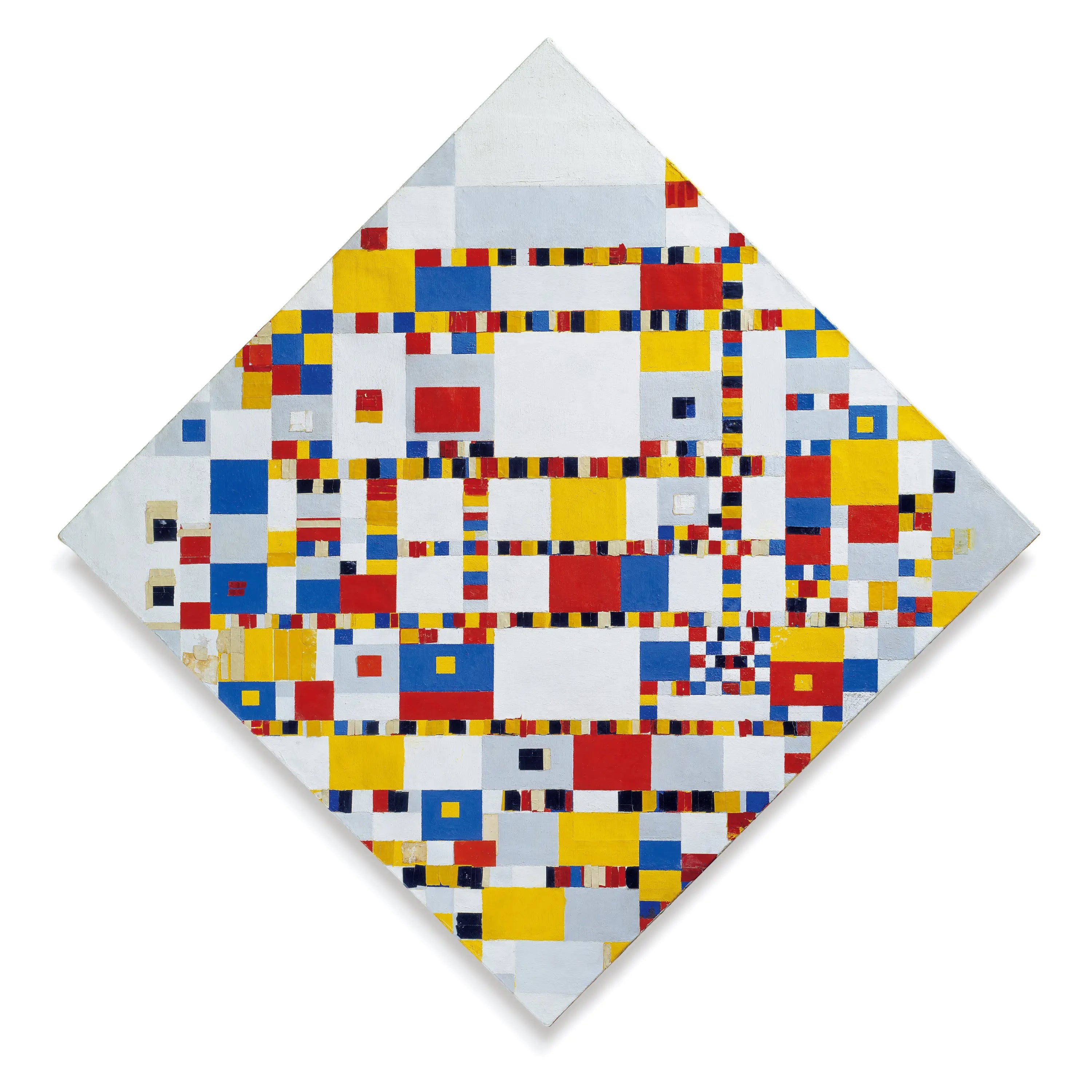 Reproduction du tableau « Boogie Woogie de la victoire - Piet Mondrian » par Alpha Reproduction en peinture à l’huile