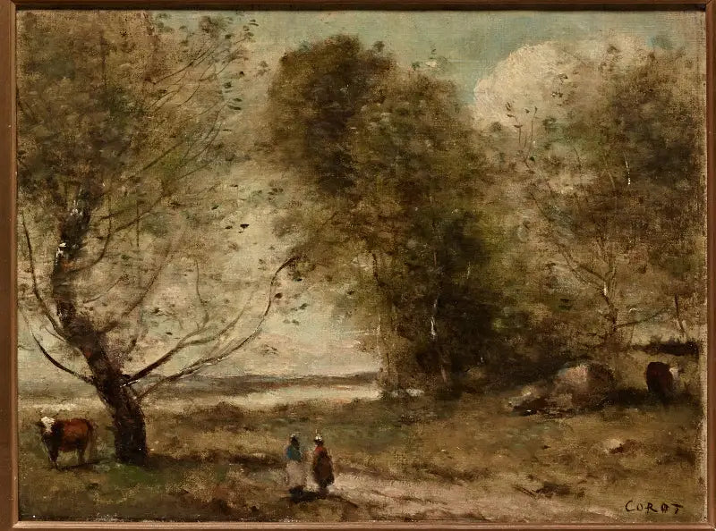 Nehir Kenarı - Jean-Baptiste Camille Corot