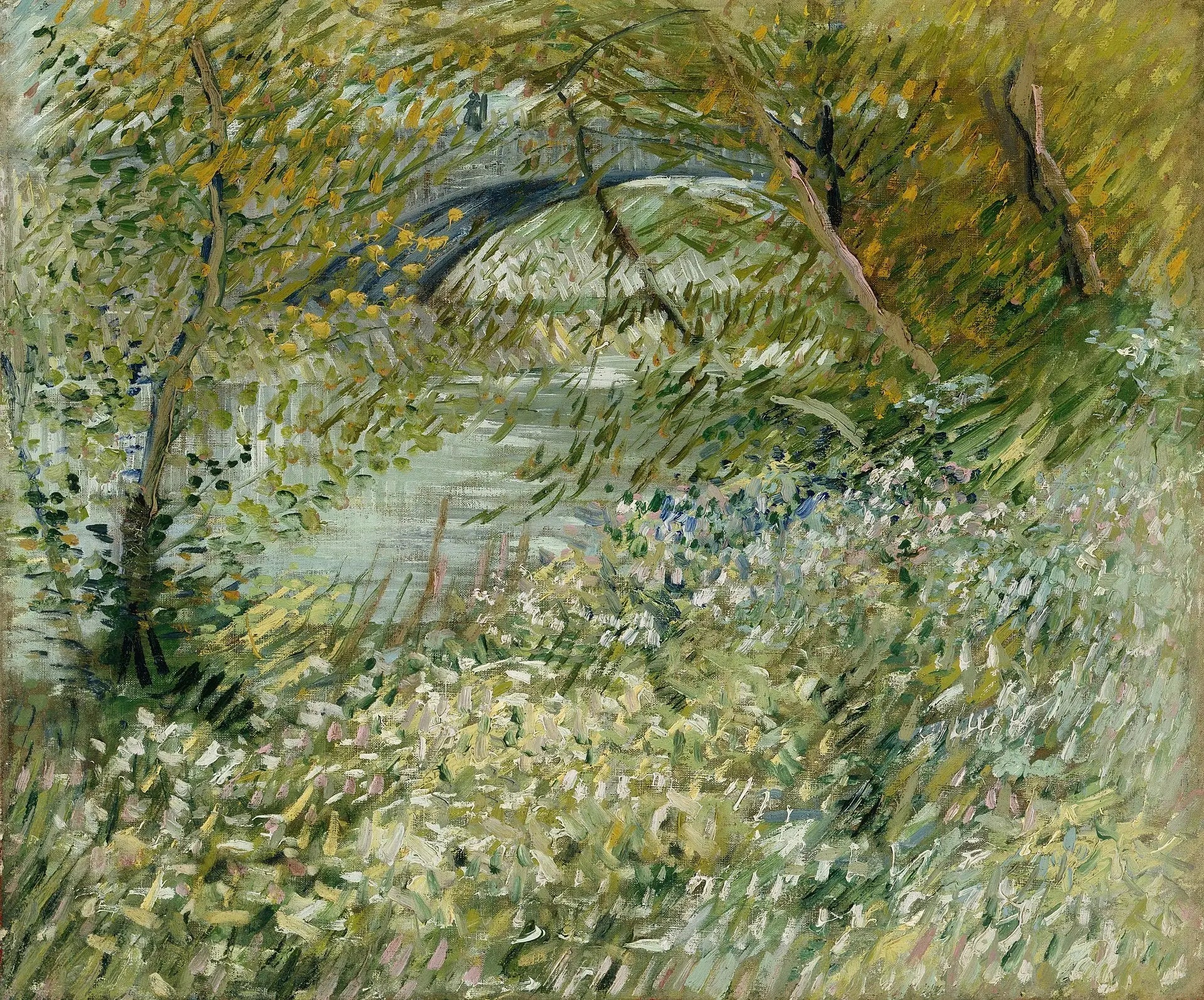 Bord de rivière au printemps - Vincent van Gogh image 1 copie peinte à la main à l’huile