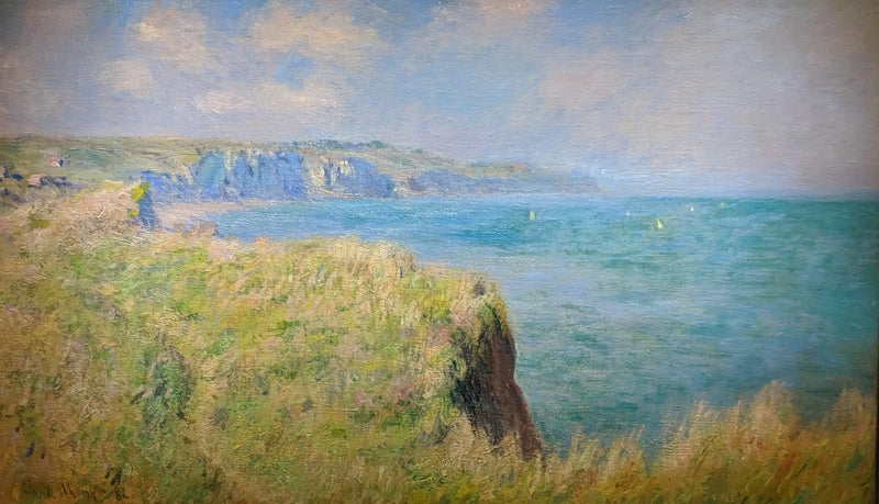 Pourville'deki uçurum kenarı - Claude Monet