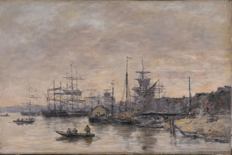 Bordeaux, limanı - Eugène Boudin
