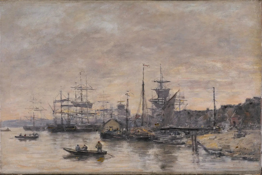 Bordeaux, limanı - Eugène Boudin